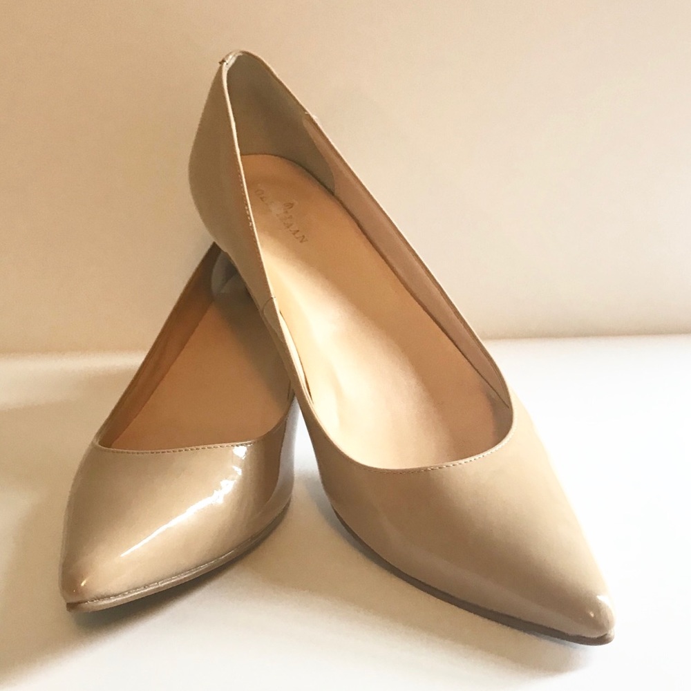 Cole Haan Nike Air Patent Nude Kitten Heels